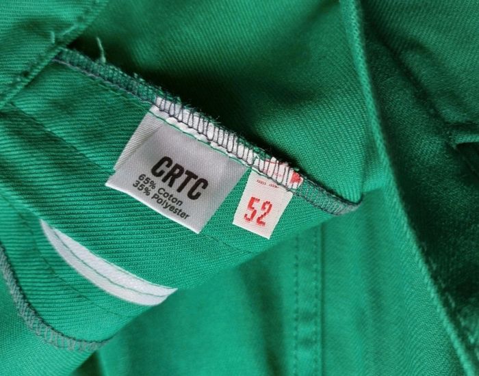 Pantalon en jean jambes larges vert neuf sans étiquette taille 52 - photo numéro 4