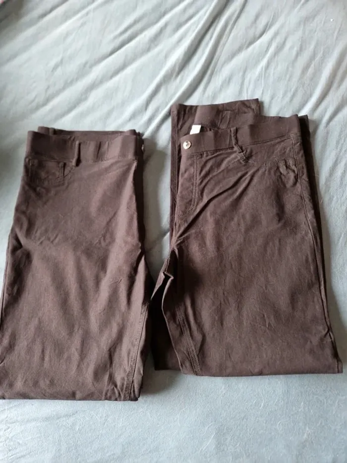 lot 2 pantalon c&a 46