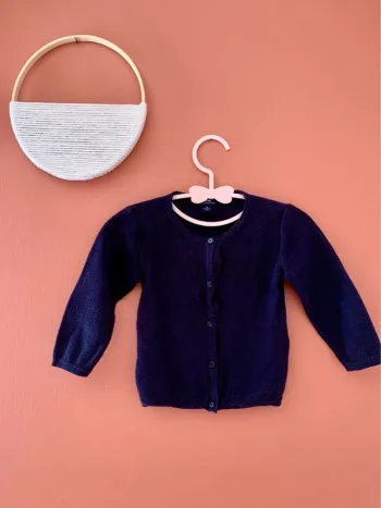 Gilet bleu marine– Kiabi Eco Conception – Taille 12 mois
