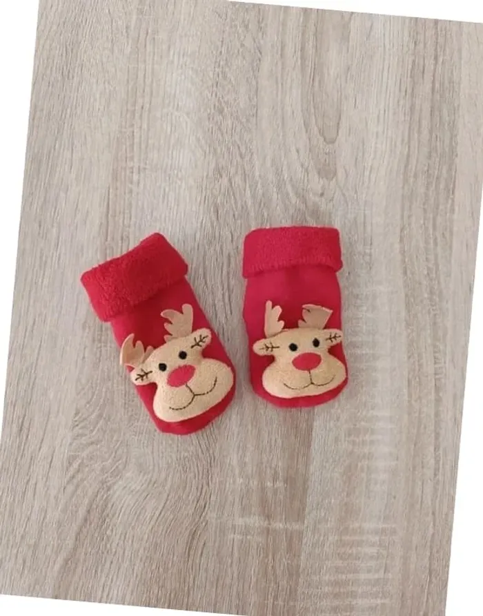 Chaussettes antidérapantes Thème Noël - photo numéro 2