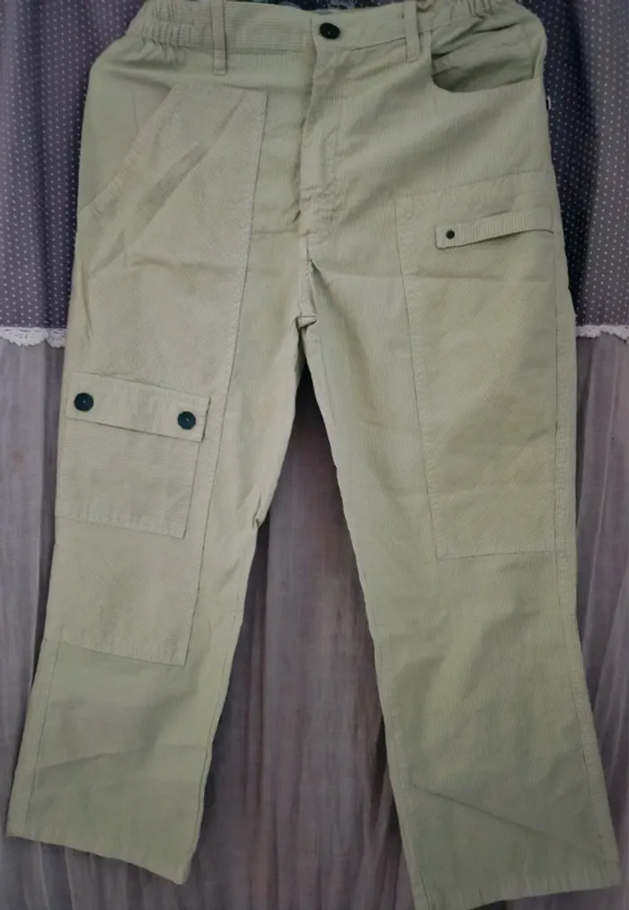 Pantalon vert clair TBS Taille 38 Neuf - photo numéro 2