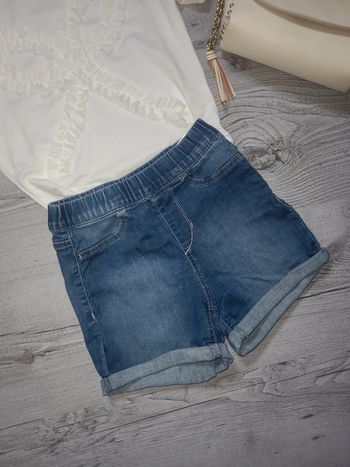 Short en jean souple 8/9 ans