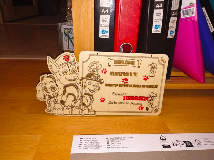 Diplôme en bois personnalisé - photo numéro 6