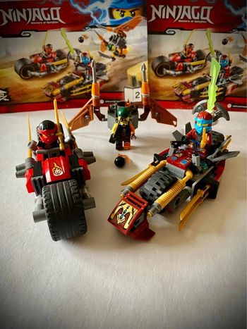 LEGO Ninjago 70600 - La Poursuite en Moto des Ninja - Très Bon état - Complet avec notice