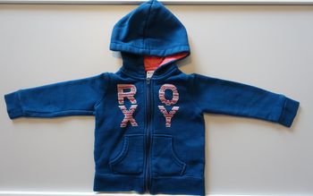 Sweat à capuche zippé Roxy fille 4 ans