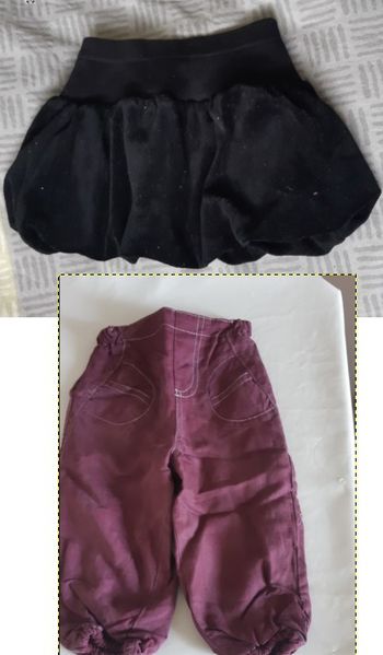 Lot 8 habits fille 12 mois 