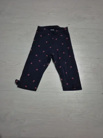 Legging marine motif coccinelle