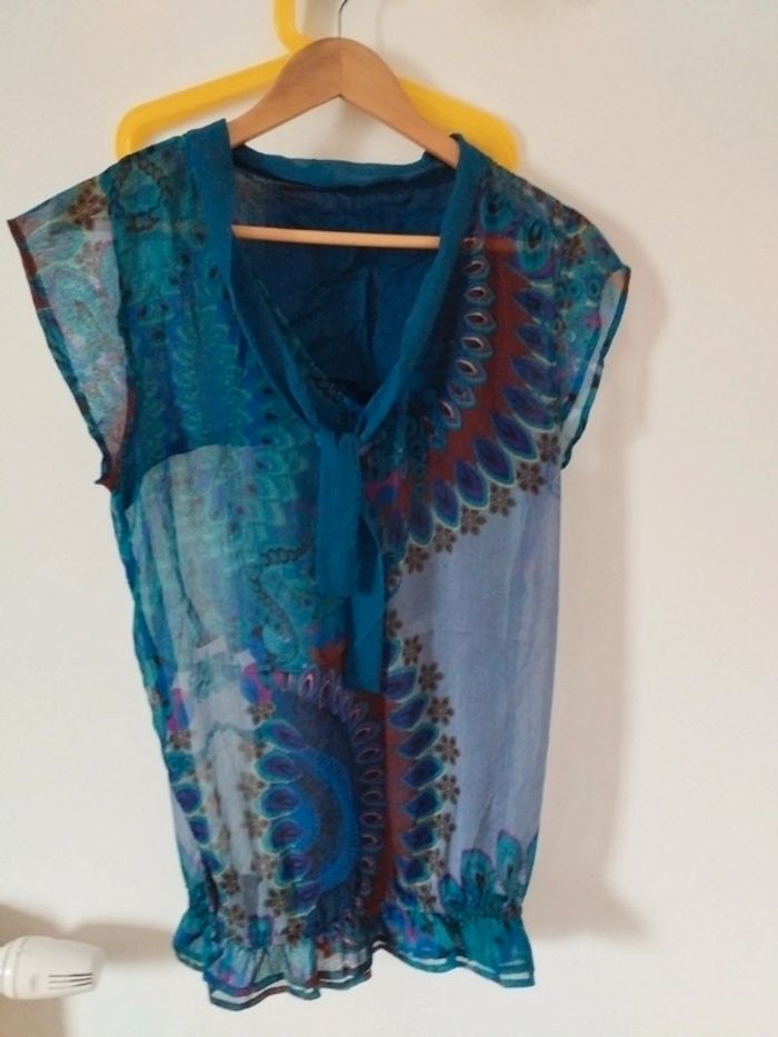 Blouse Desigual voile XL