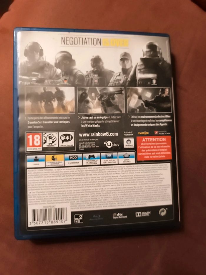 Rainbowsix siege jeu PlayStation 4 - photo numéro 4