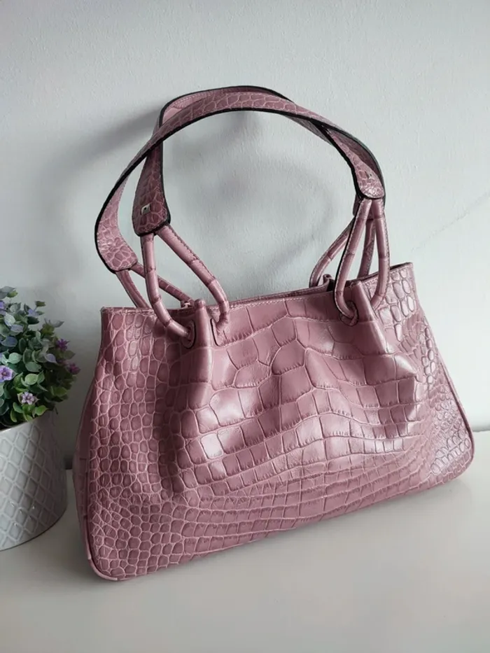 Sac à main Le Tanneur Lila Croco - photo numéro 2