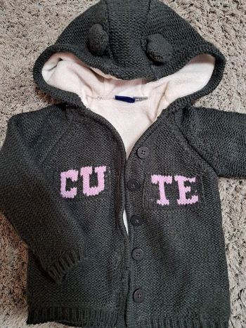 Gilet chaud bébé fille 12-24 mois