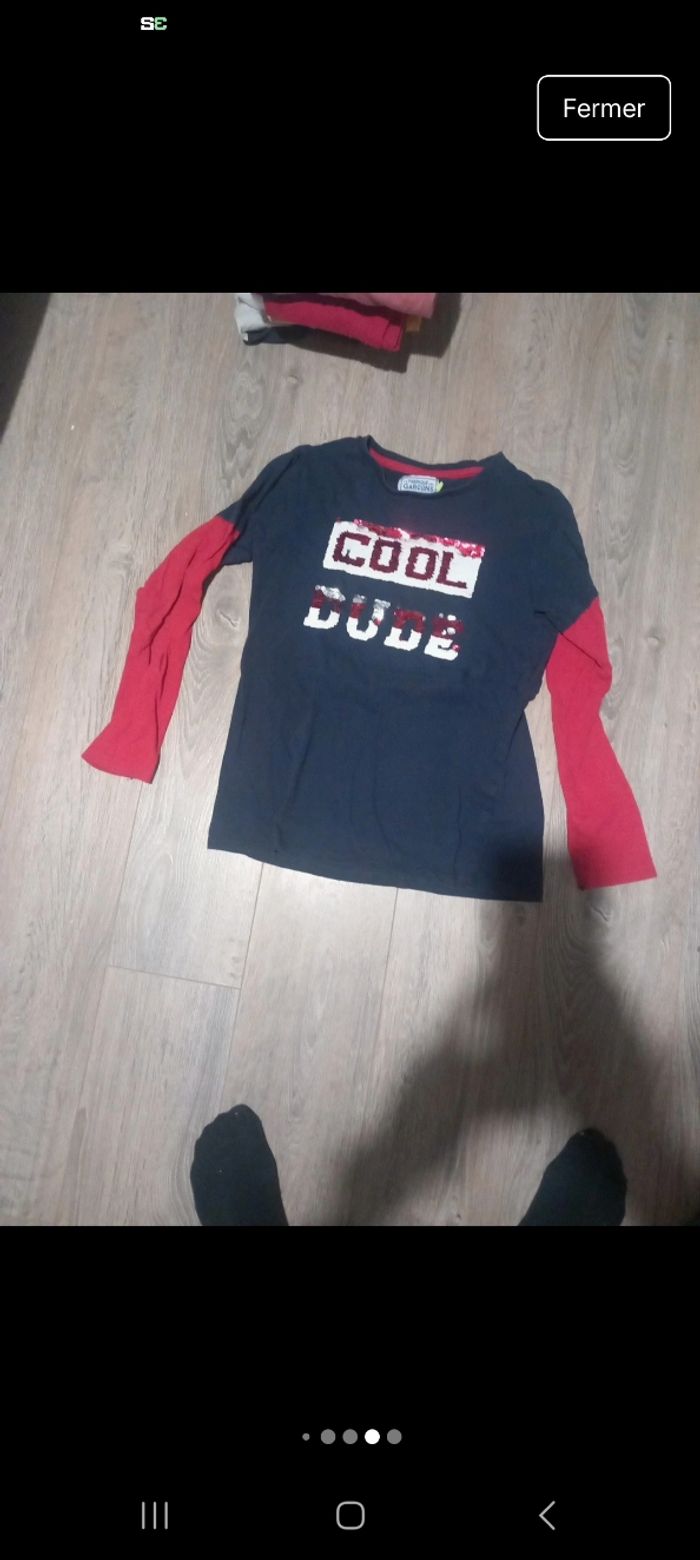 Lot 11 t-shirt manches longues garçon 12 ans - photo numéro 7