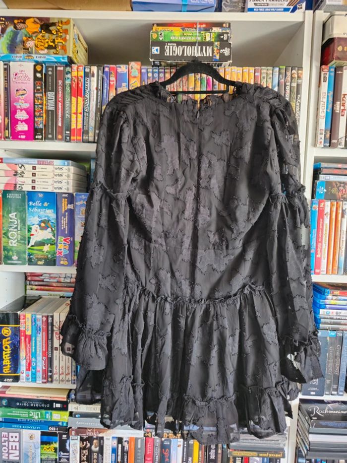 Robe Courte à volants Motif Jacquard - photo numéro 6