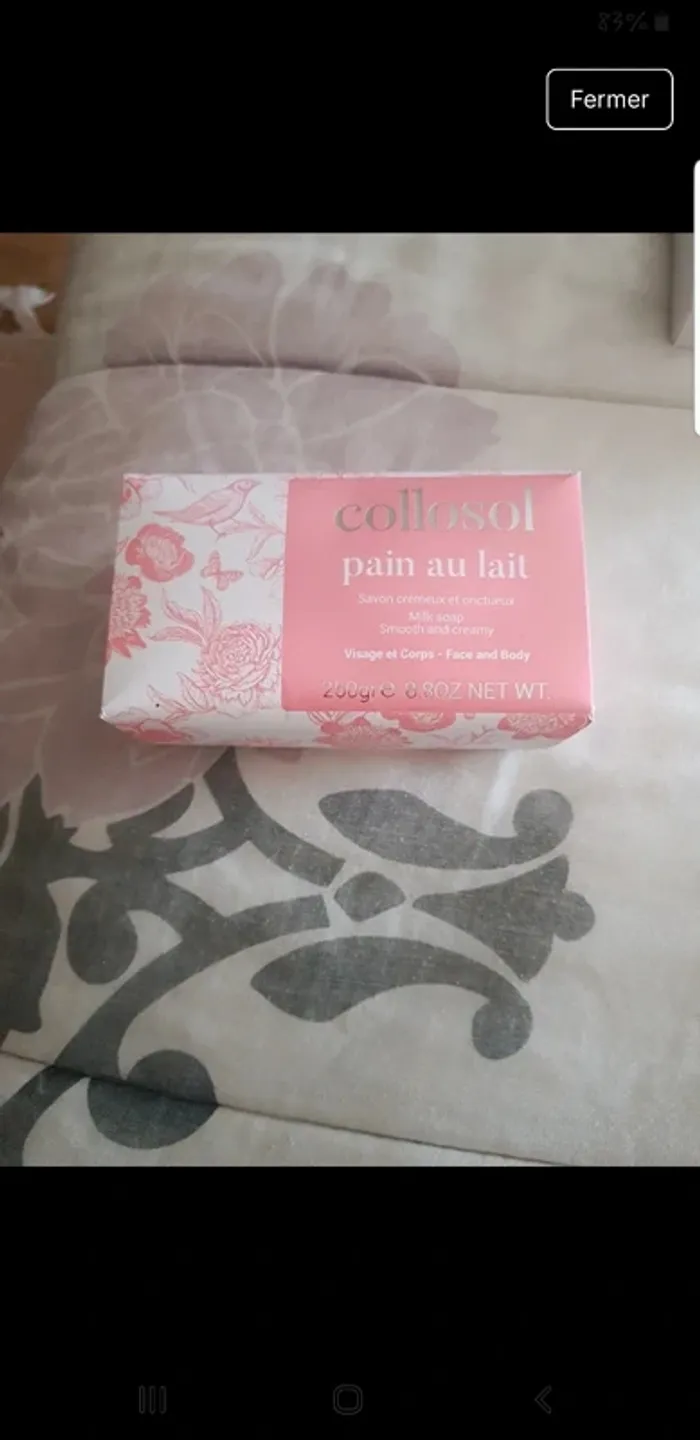 Pain à l'eau de lait / savonnette