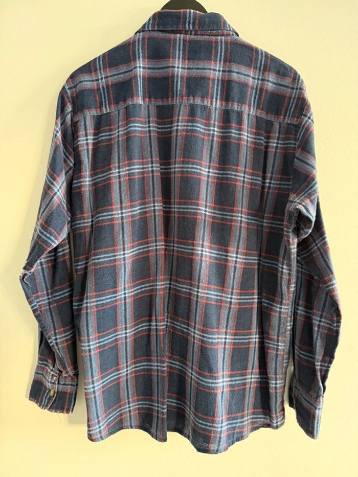 Chemise / Surchemise Haband vintage dressing en coton taille M couleur violet & rouge - photo numéro 6