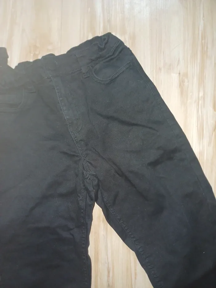 Jeans skinny noir taille réglable 12 ans - photo numéro 2