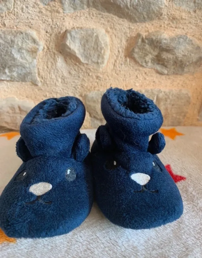 Lot ensembles Petit Béguin bio + chaussons Blanc et Gris 6M - photo numéro 13