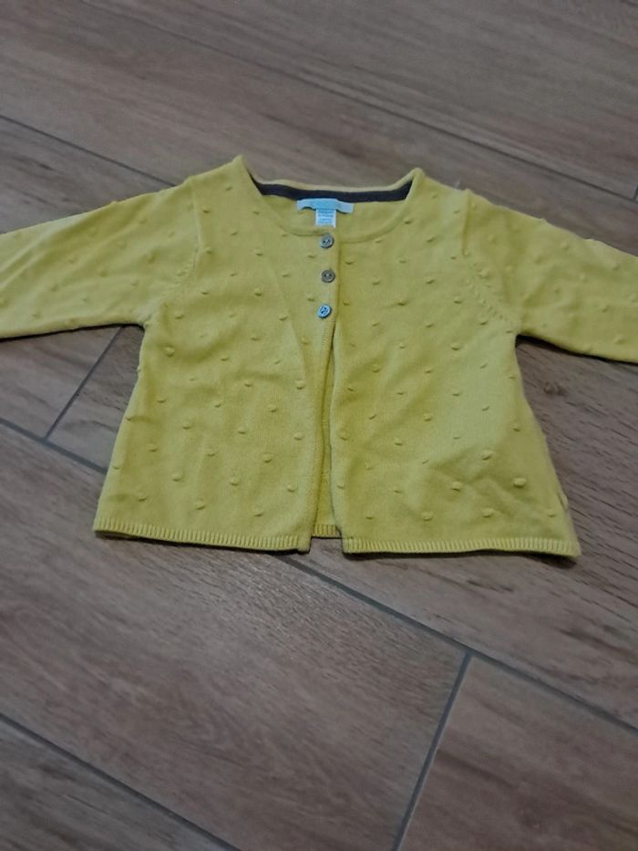 Gilet 3 boutons obaibi 12 mois