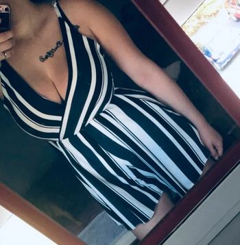 Combi short à bretelles rayé 🤍 Taille M