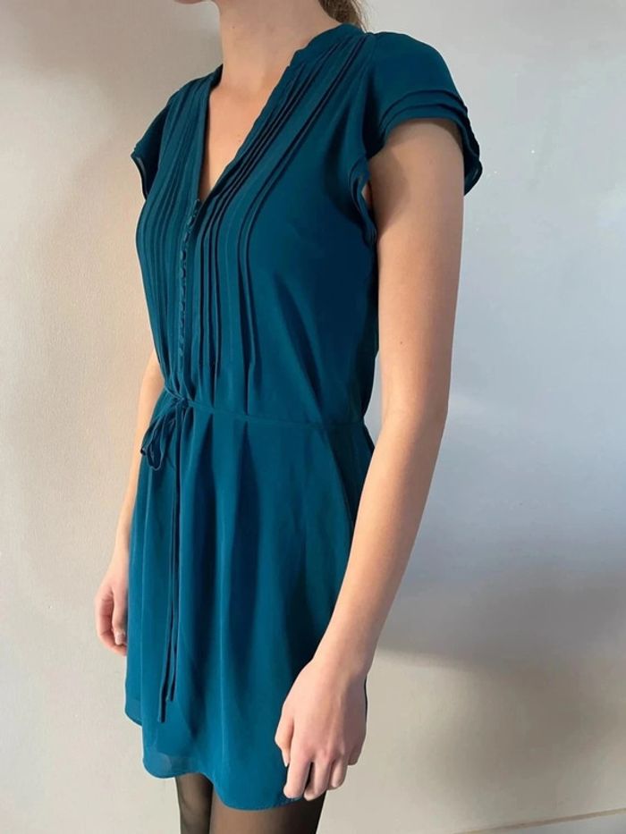 Superbe robe bleu canard