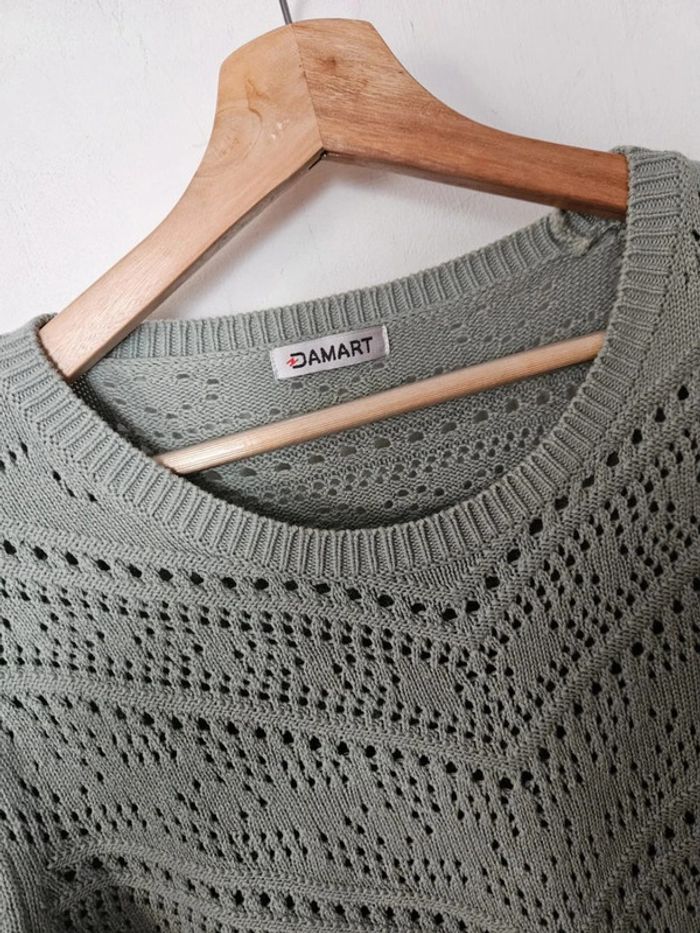 Tee-shirt Ajouré Damart Taille 46/48 🫒 - photo numéro 2