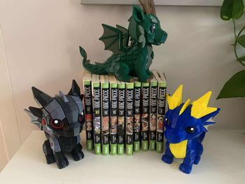 Lot de 3 dragons fantasy – décoration geek –