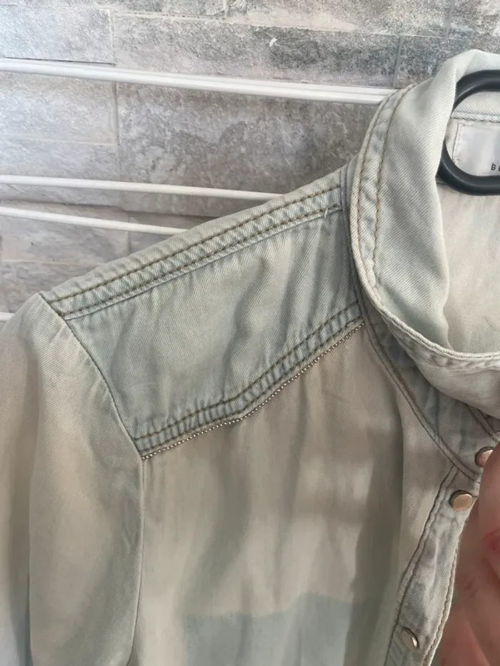 Chemise jeans clair - photo numéro 2