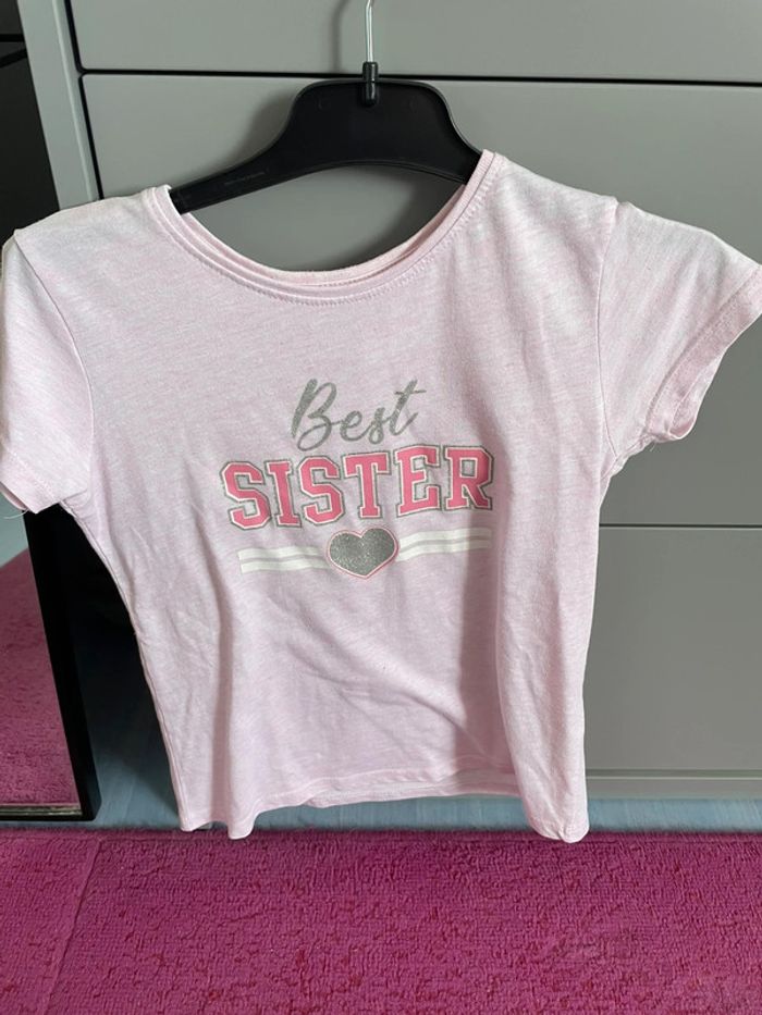 T-shirt fille, rose