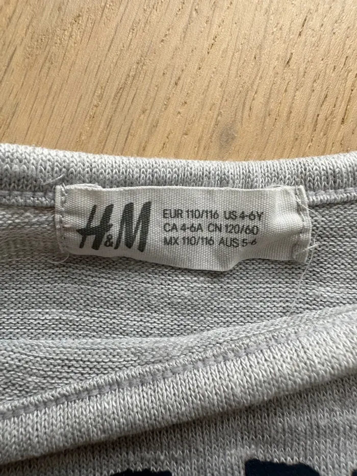 Tshirt gris manches longues - photo numéro 2