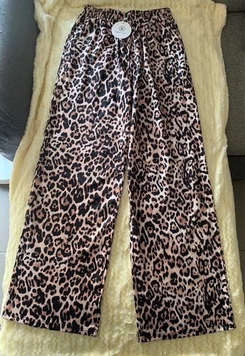 Pantalon large léopard