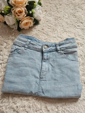Jupe courte en jean