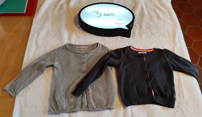 Lot 2 gilets 3 ans