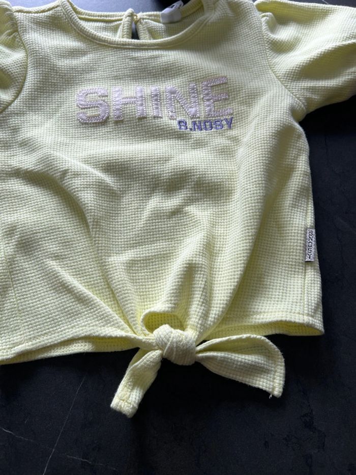 T-shirt jaune pâle B.Nosy - photo numéro 5