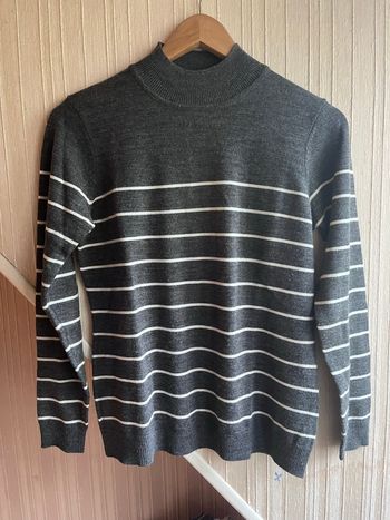 Pull fin rayé laine taille 38/40