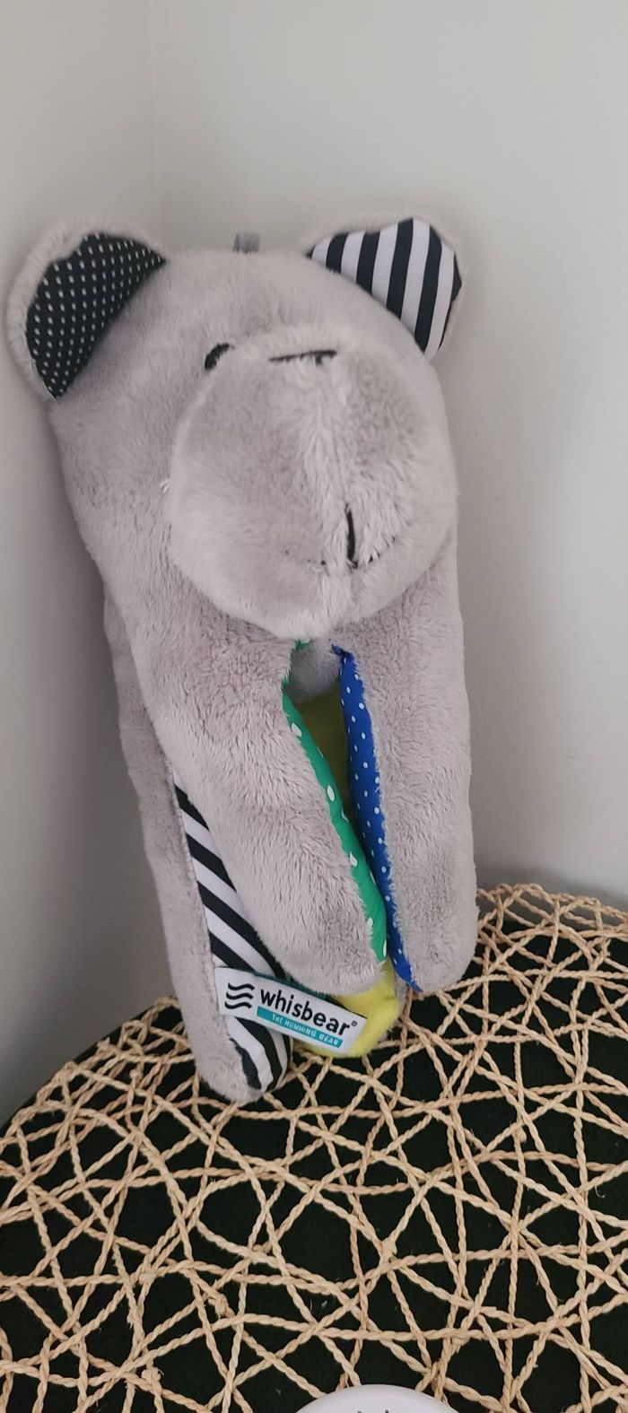 Ourson apaisant avec détecteur de pleurs Whisbear Turquoise