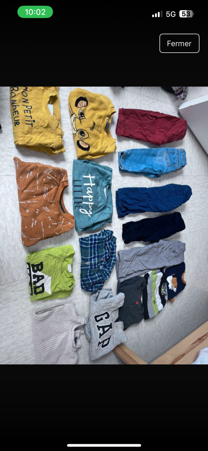 Lot bébé garçon 12/18 mois