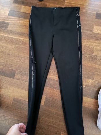 Pantalon legging femme noir Zara