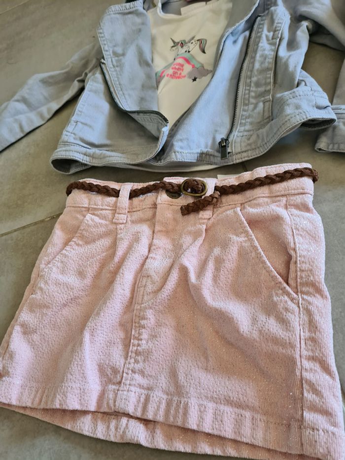 Ensemble jupe t-shirt veste - photo numéro 2