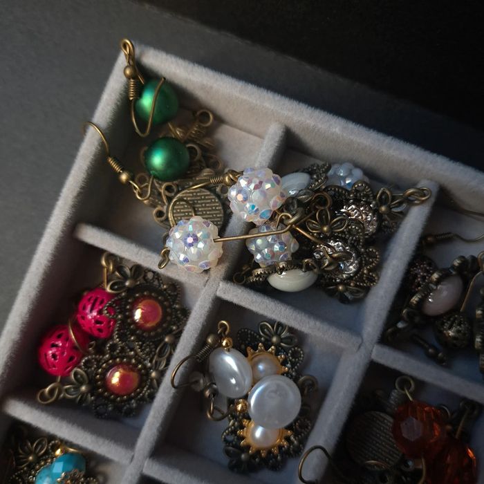 Lot de boucles d'oreilles pendante multicolore - photo numéro 10