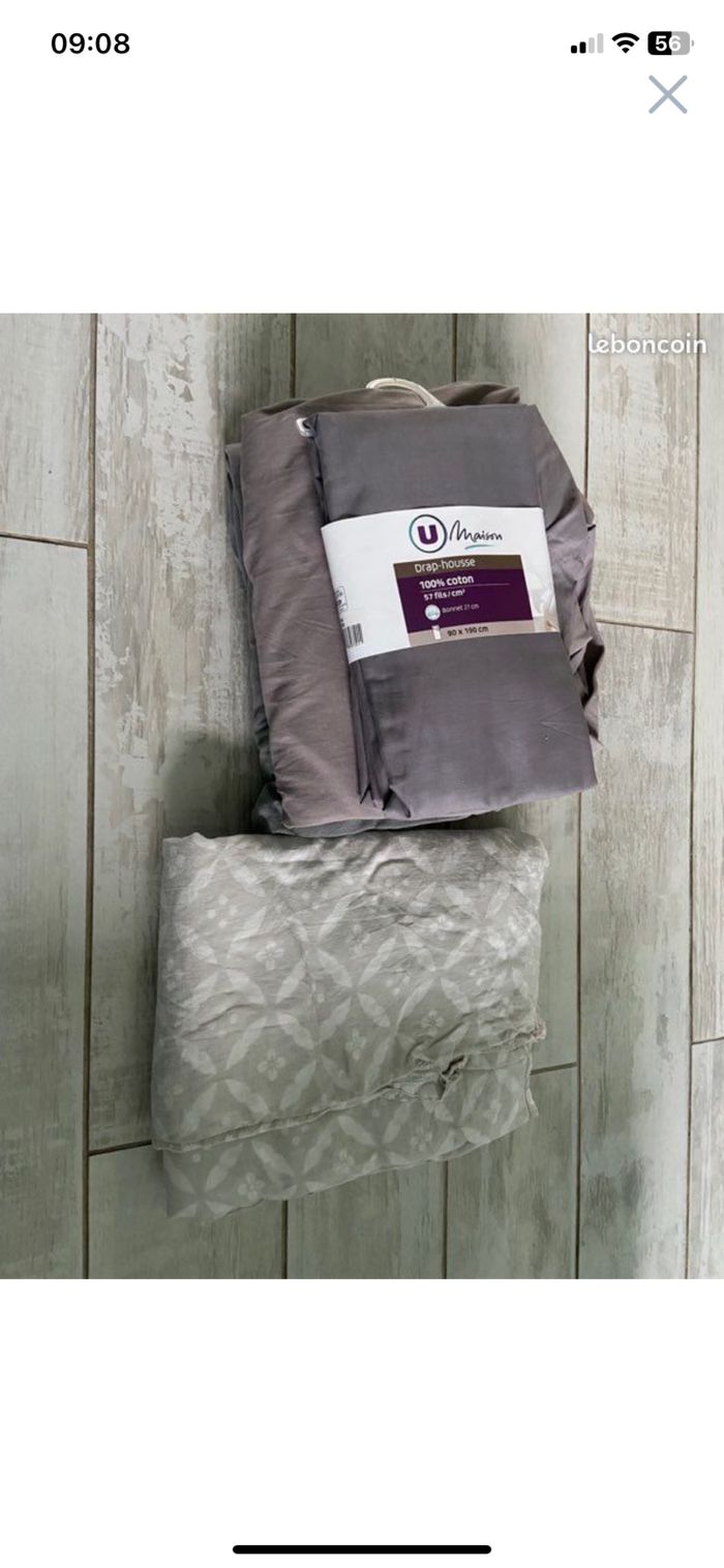 Lit + sommier + matelas enfant avec  chevet - photo numéro 7