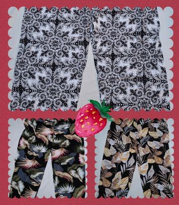 Lot de 3 pantalons légers à motifs – Taille XL Neuf 