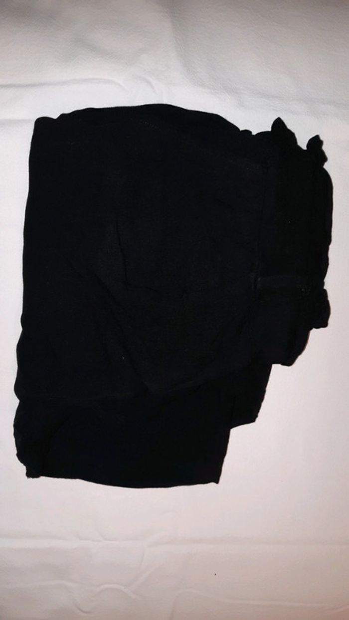 Pantalon noir avec ceinture en taille 12 ans, Gémo.