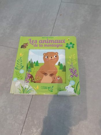 Livre puzzle les animaux de la forêt lito
