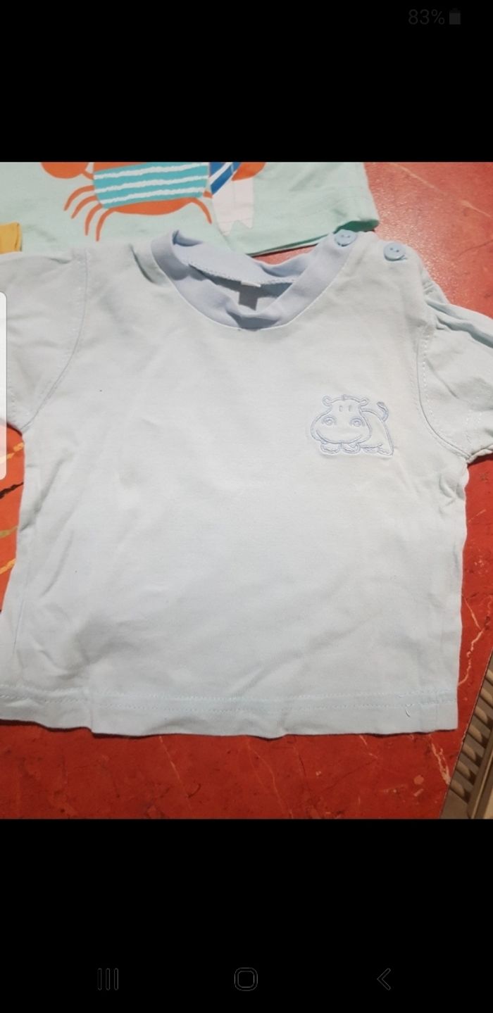 Lot de 4 t.shirts bébé taille 3 mois - photo numéro 3