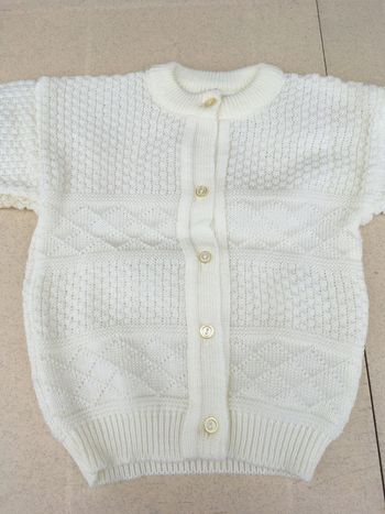Gilet blanc 2 ans