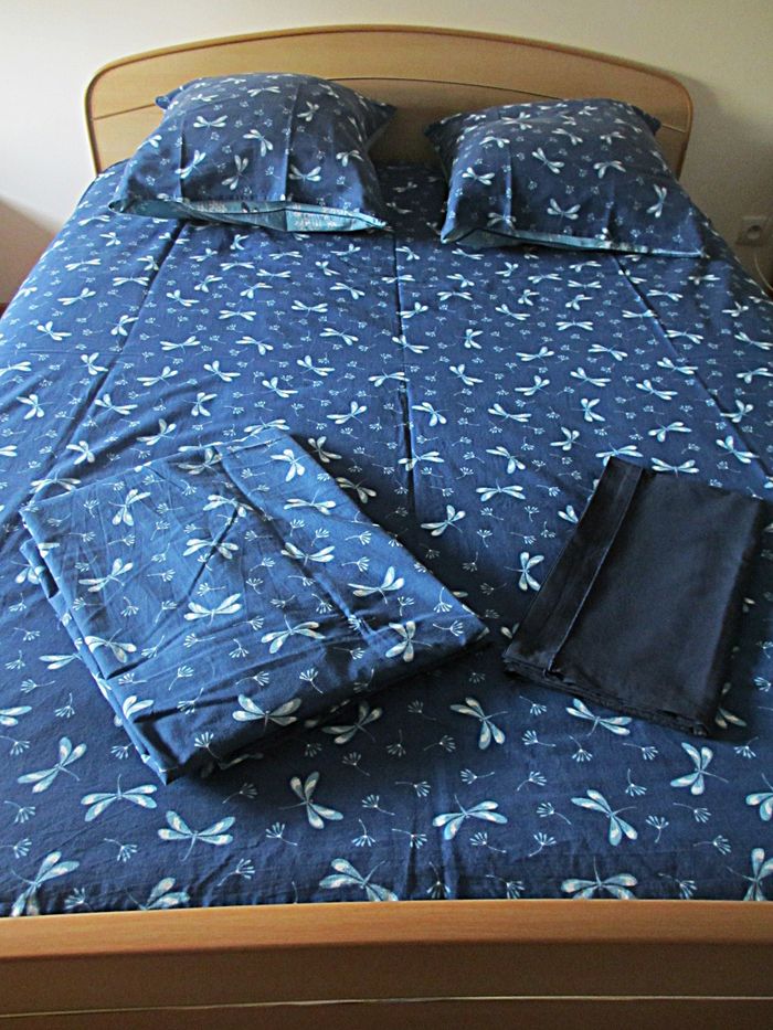 Parure de lit motifs végétal et libellule Françoise Saget - Housse de couette 200 x 200 - photo numéro 2