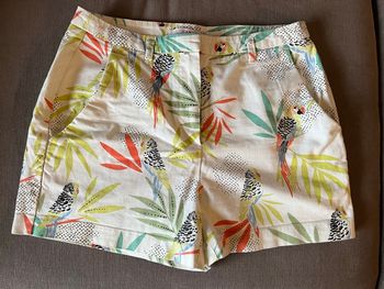 Short femme perroquets