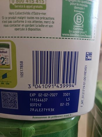 3 boîte de lait neuf emballer bledilait 1er age 