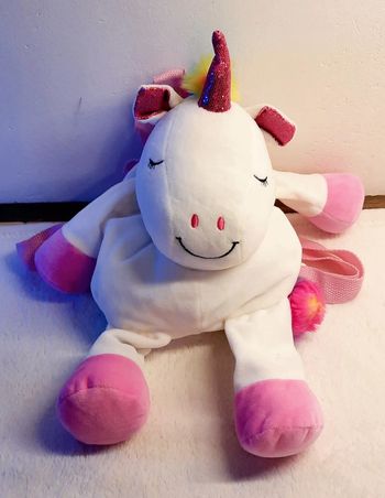 Peluche Sac à dos Licorne flying tiger
