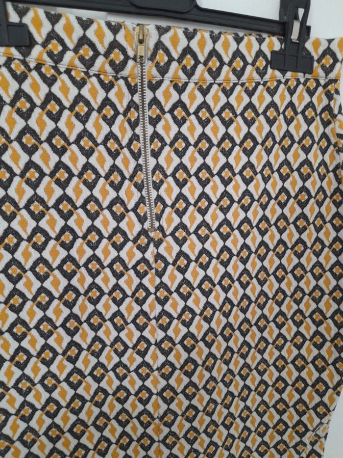 Jupe crayon motifs jaune noir - Kiabi - photo numéro 2